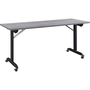 Lorell Training Table,Folding,Mobile,63"x29-1/2"x29-1/2",WTHRDCL/BK