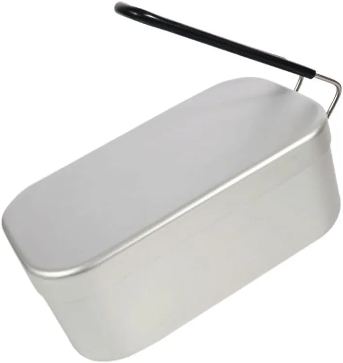 Lunch Box, Aluminum Folding Portable Bento Box, Suitable For Outdoor Outings, Camping And Self-driving Trips(500ML)