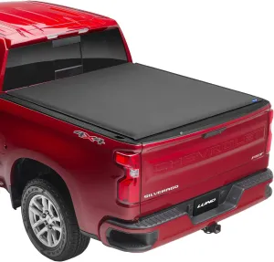 Lund Genesis Elite Roll Up Soft Roll Up Truck Bed Tonneau Cover | 96892 | Fits 2014 - 2018 Chevy/GMC Silverado/Sierra 5' 9" Bed (69.3")
