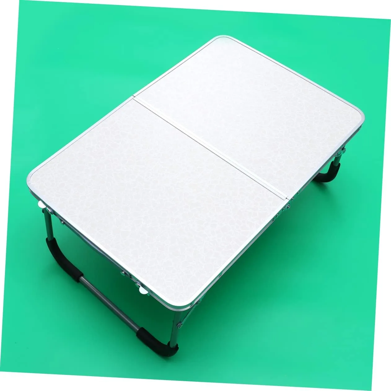 Luxshiny Folding Alloy Table for BBQ Camping and Travel Ultra Lightweight Outdoor Desk with Easy Setup for Picnics and Outdoor Activities White