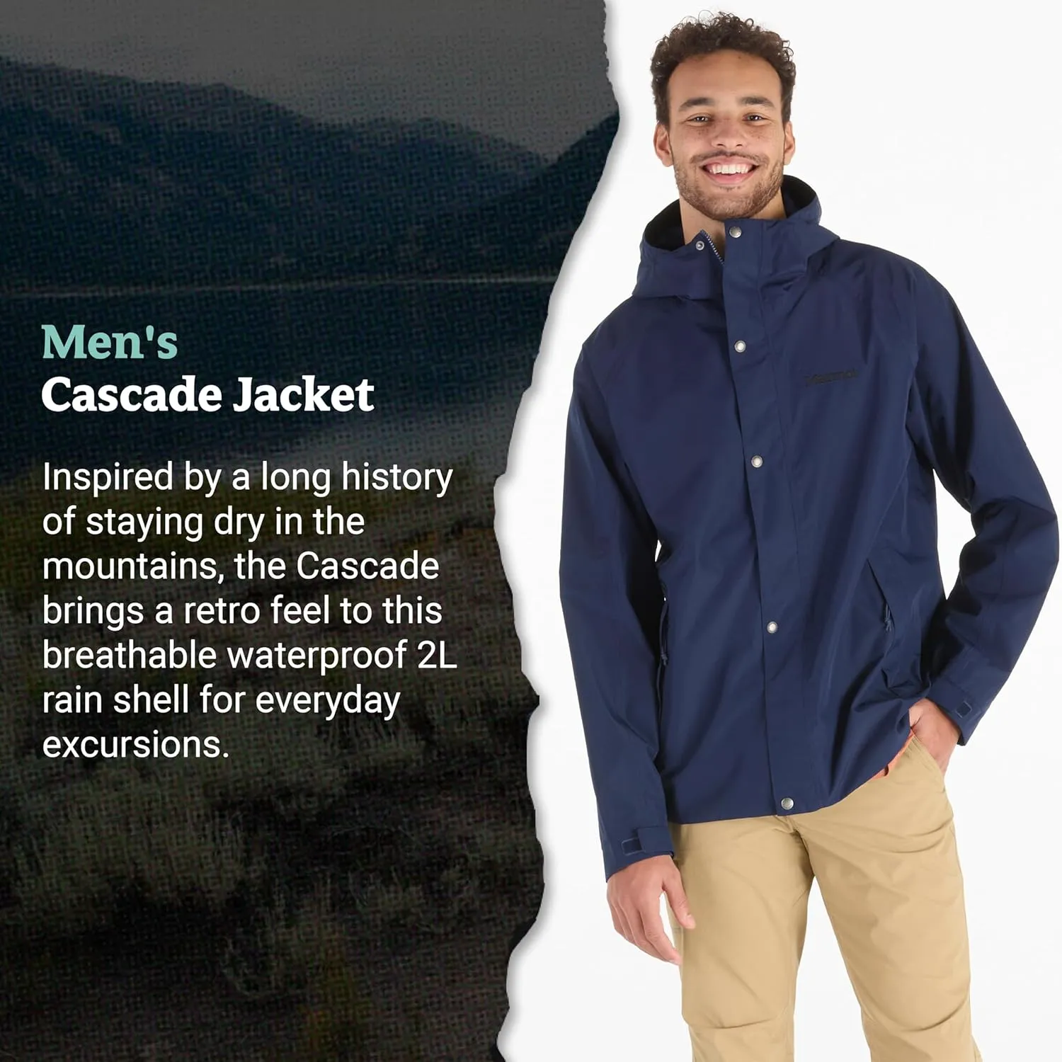 MARMOT Men's Cascade Waterproof Rain Jacket