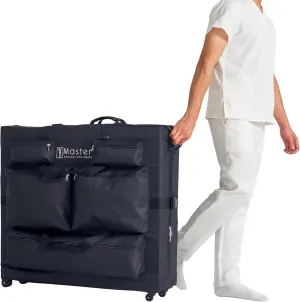 Master Massage Universal Size Wheeled Massage Table Carry Case with Wheels, Oversized Carrying Bag for Foldable Massage Bed with Castors-Fits 27” to 32” Width Folding Massage Table- Black