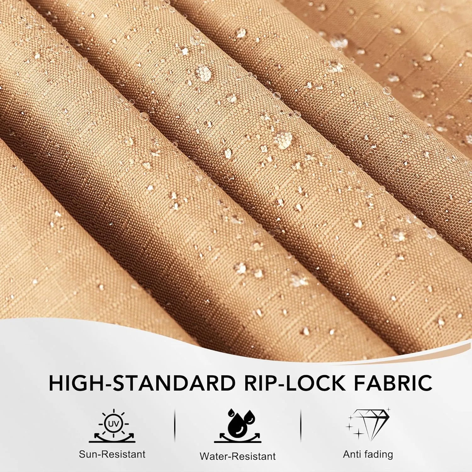MASTERCANOPY Replacement Canopy Top for Lowe's Allen Roth 10x12 Gazebo #GF-12S004B-1 (Beige Plaid)