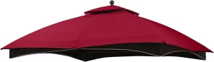 MASTERCANOPY Replacement Canopy Top for Lowe's Allen Roth 10x12 Gazebo #GF-12S004B-1 (Burgundy)