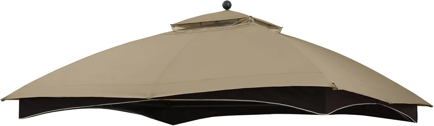 MASTERCANOPY Replacement Canopy Top for Lowe's Allen Roth 10x12 Gazebo #GF-12S004B-1 (Khaki)