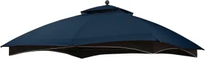 MASTERCANOPY Replacement Canopy Top for Lowe's Allen Roth 10x12 Gazebo #GF-12S004B-1 (Navy Blue)