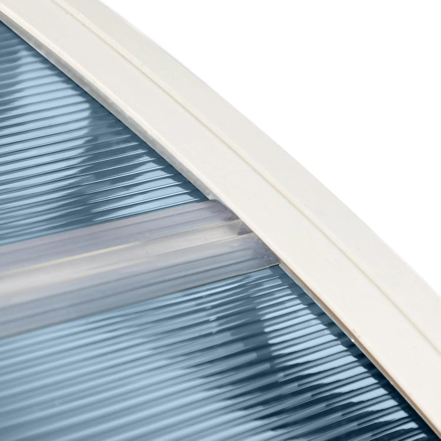 MATICO 47.2" Outdoor Clear Door Awning Patio Window Cover Polycarbonate Rain & Snow Protection, Modern Hollow Sheet with UV Protection Cover, Window Door Awning Canopy,Transparent/Black-Edge