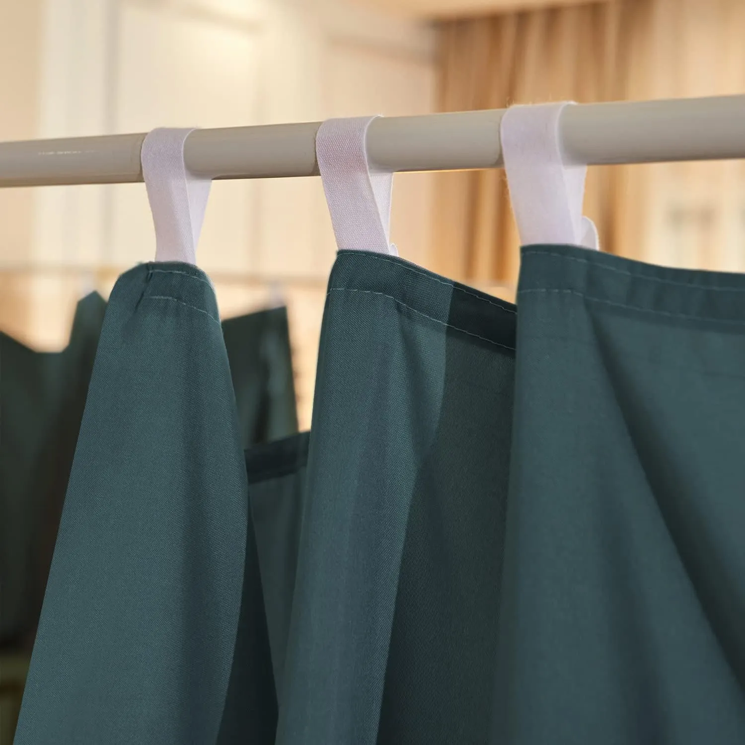 Mengersi Four Corner Post Bed Canopy Bed Curtains Sheer Canopy Bedroom Decoration Lightproof Windproof (King, Dark Green)