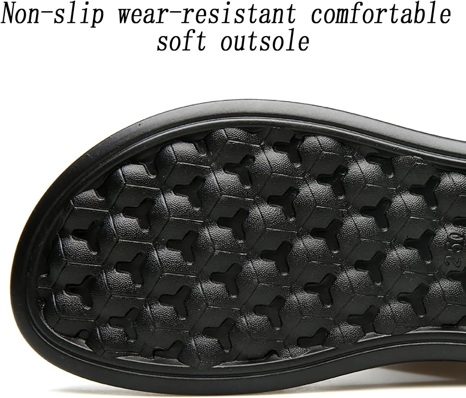 Men's Beach Slippers, Summer Lightweight Casual with Two Adjustable Straps Open Toe ls, Outdoor Soft High Elastic Non-slip Soles Beach Trainers