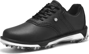 Mens Golf Shoes Traditions Fixed Nailless Sole Waterproof Spikeless Size 7.5-14