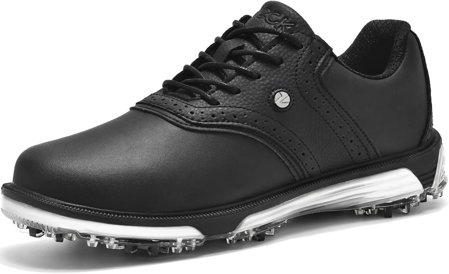 Mens Golf Shoes Traditions Fixed Nailless Sole Waterproof Spikeless Size 7.5-14
