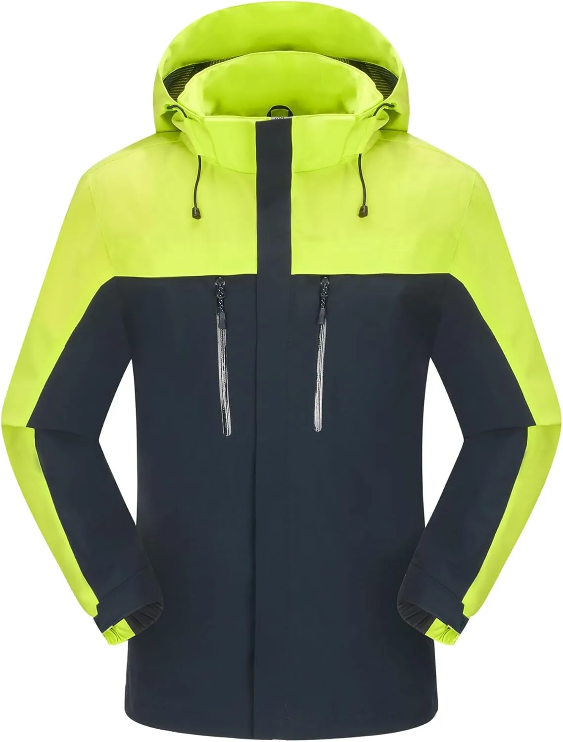 Men's Jacket with Hood Waterproof Windbreaker Lightweight Rainproof Jacket
