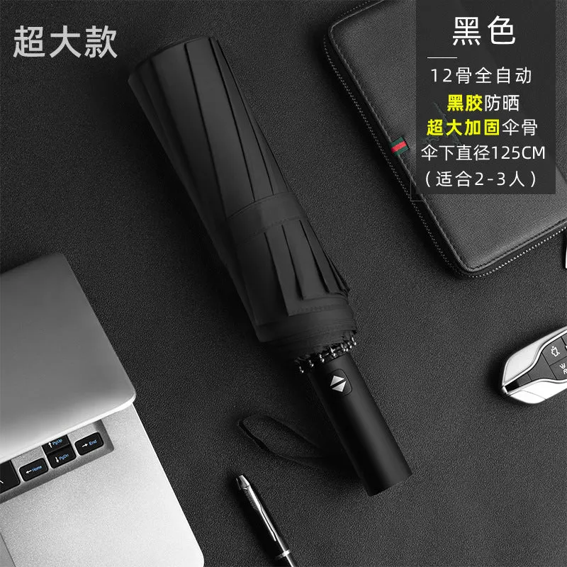 Men’s Large Folding Automatic Umbrella  UV & Windproof
