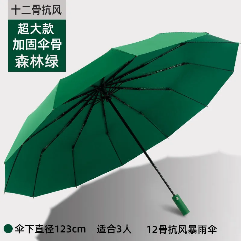 Men’s Large Folding Automatic Umbrella  UV & Windproof