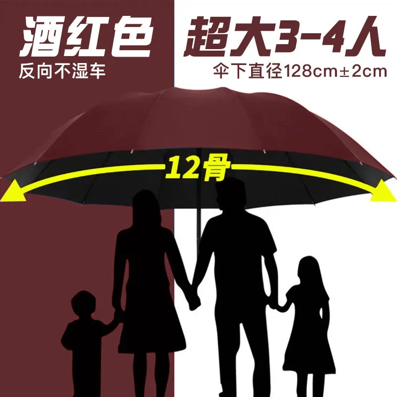 Men’s Large Folding Automatic Umbrella  UV & Windproof