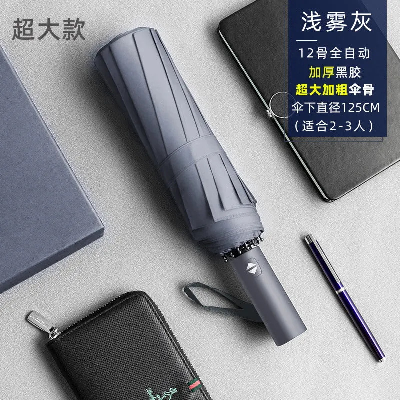 Men’s Large Folding Automatic Umbrella  UV & Windproof