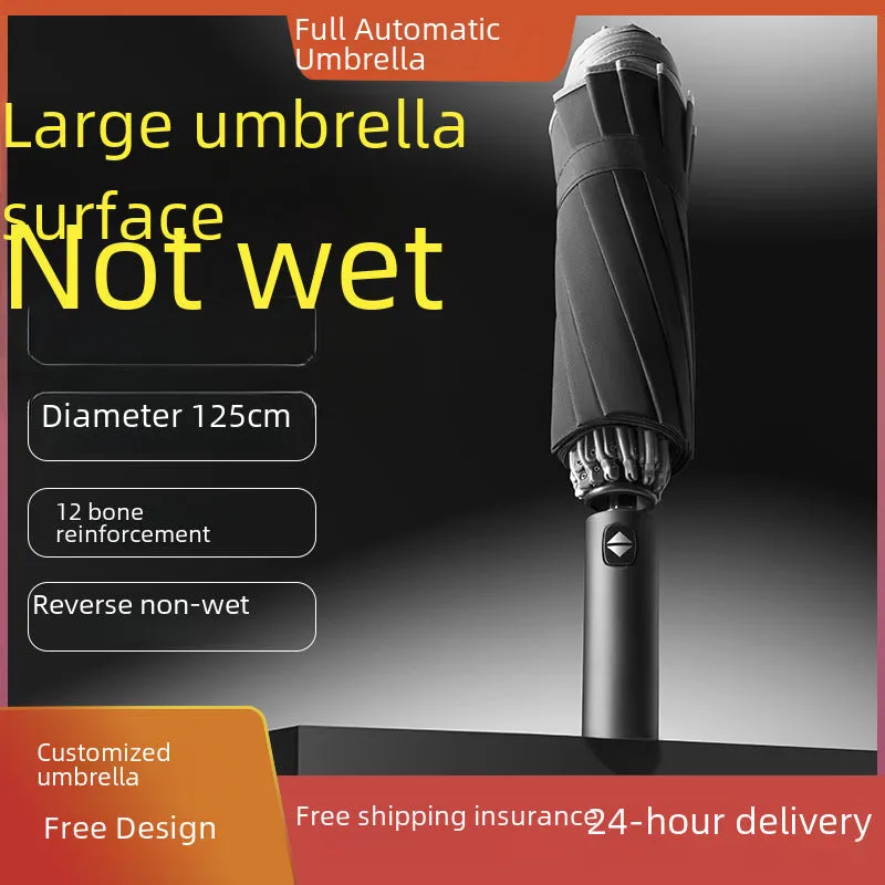 Men’s Large Folding Automatic Umbrella  UV & Windproof