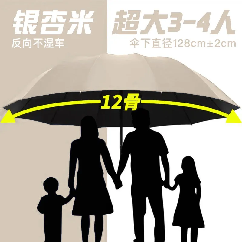 Men’s Large Folding Automatic Umbrella  UV & Windproof