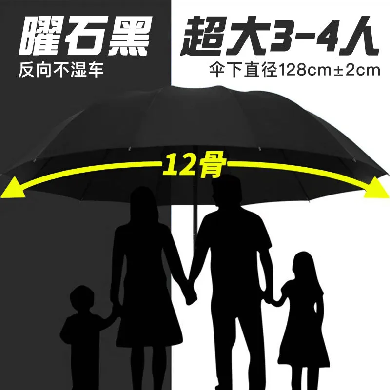 Men’s Large Folding Automatic Umbrella  UV & Windproof