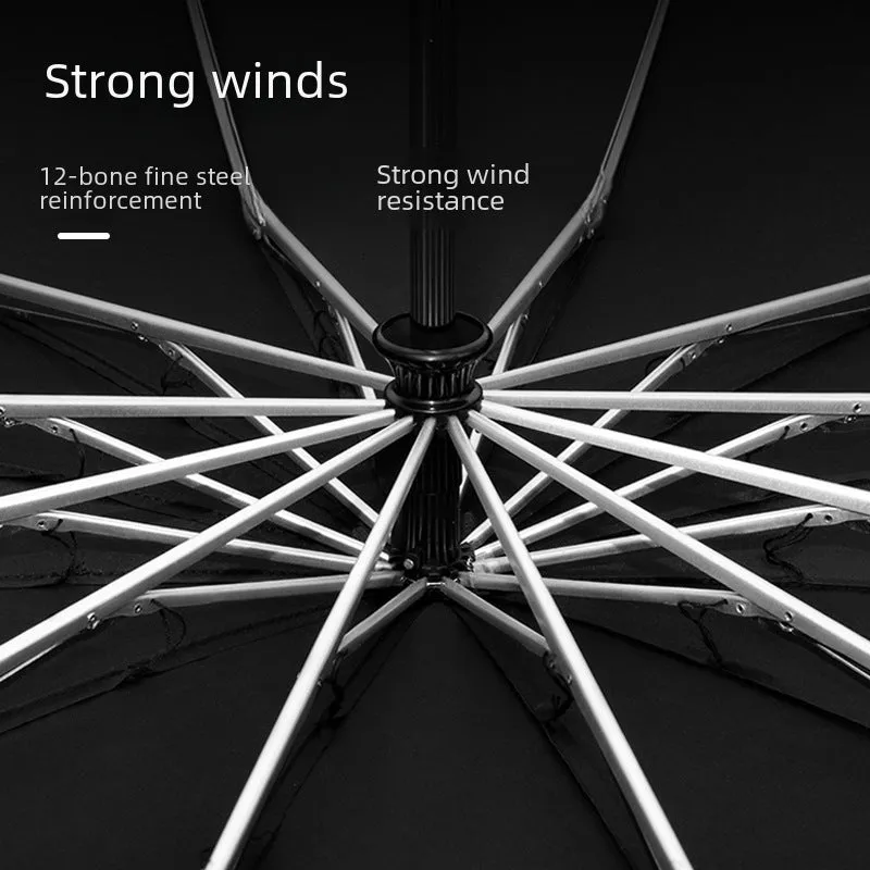 Men’s Large Folding Automatic Umbrella  UV & Windproof