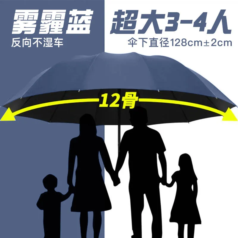 Men’s Large Folding Automatic Umbrella  UV & Windproof