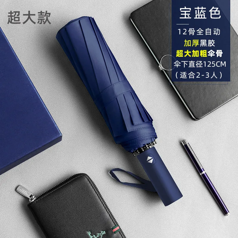 Men’s Large Folding Automatic Umbrella  UV & Windproof