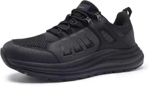 Men's Orthopedic Trail Running Shoes: Comfortable Casual Arch Support Plantar Fasciitis Trekking Walking Shoes, Orthotic Flat Feet Sport Hiking Gym Training Sneakers for Foot and Heel Pain Relief