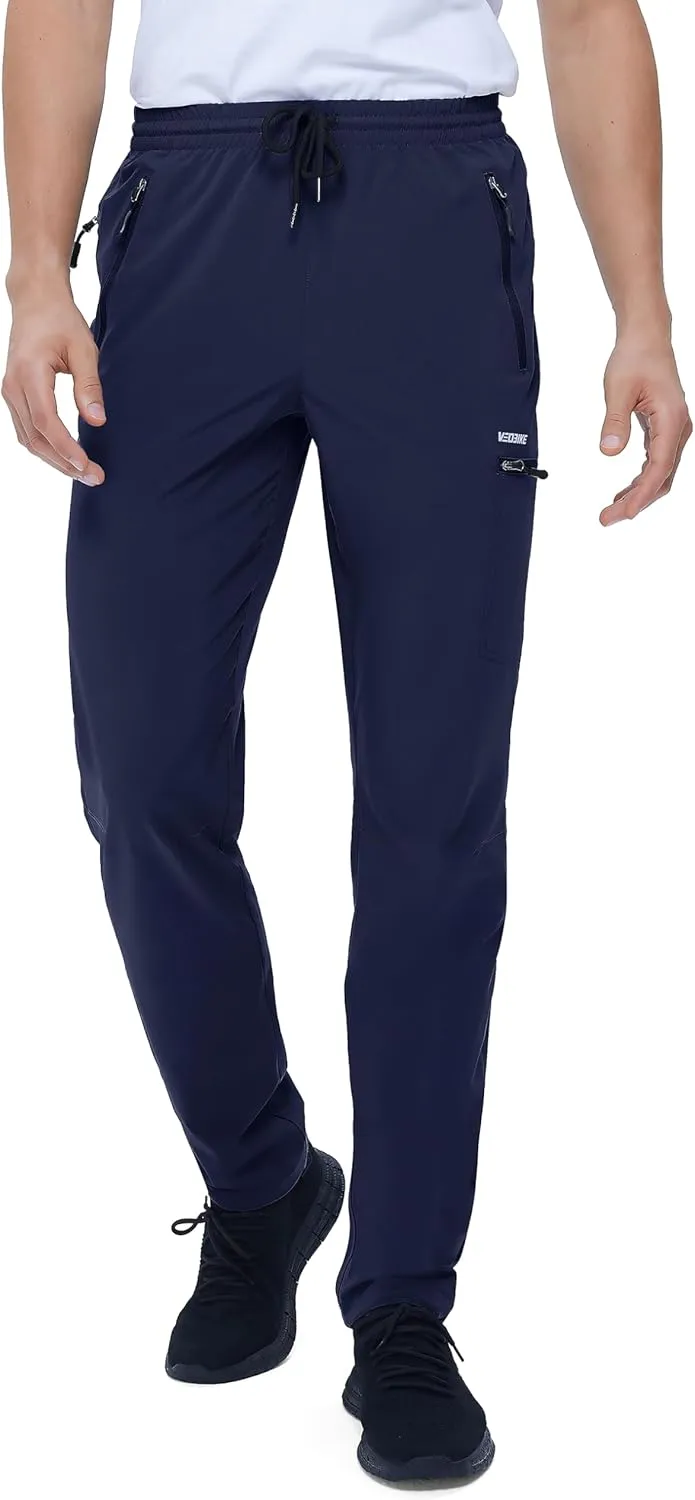 Mens Stretch Hiking Pants Cargo Quick Dry Lightweight Water Resistant Outdoor Fishing Pants Adjustable Bottom Pockets