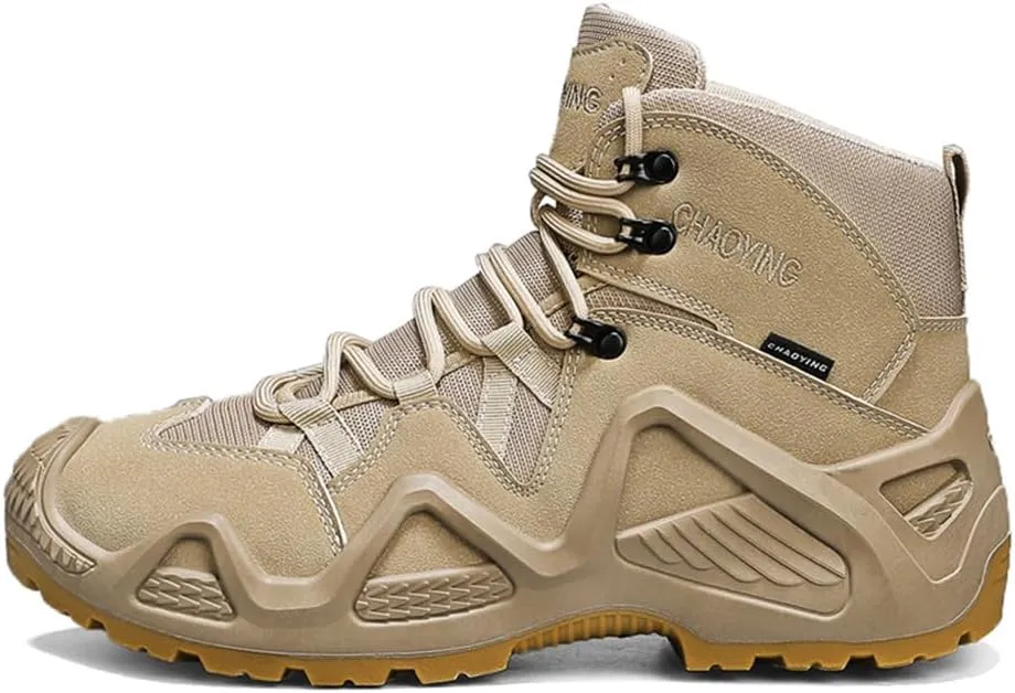 Men's Waterproof Anti-slip Hiking Boots Outdoor Mid Trekking Backpacking Mountaineering Shoes