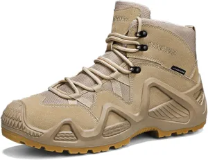 Men's Waterproof Anti-slip Hiking Boots Outdoor Mid Trekking Backpacking Mountaineering Shoes