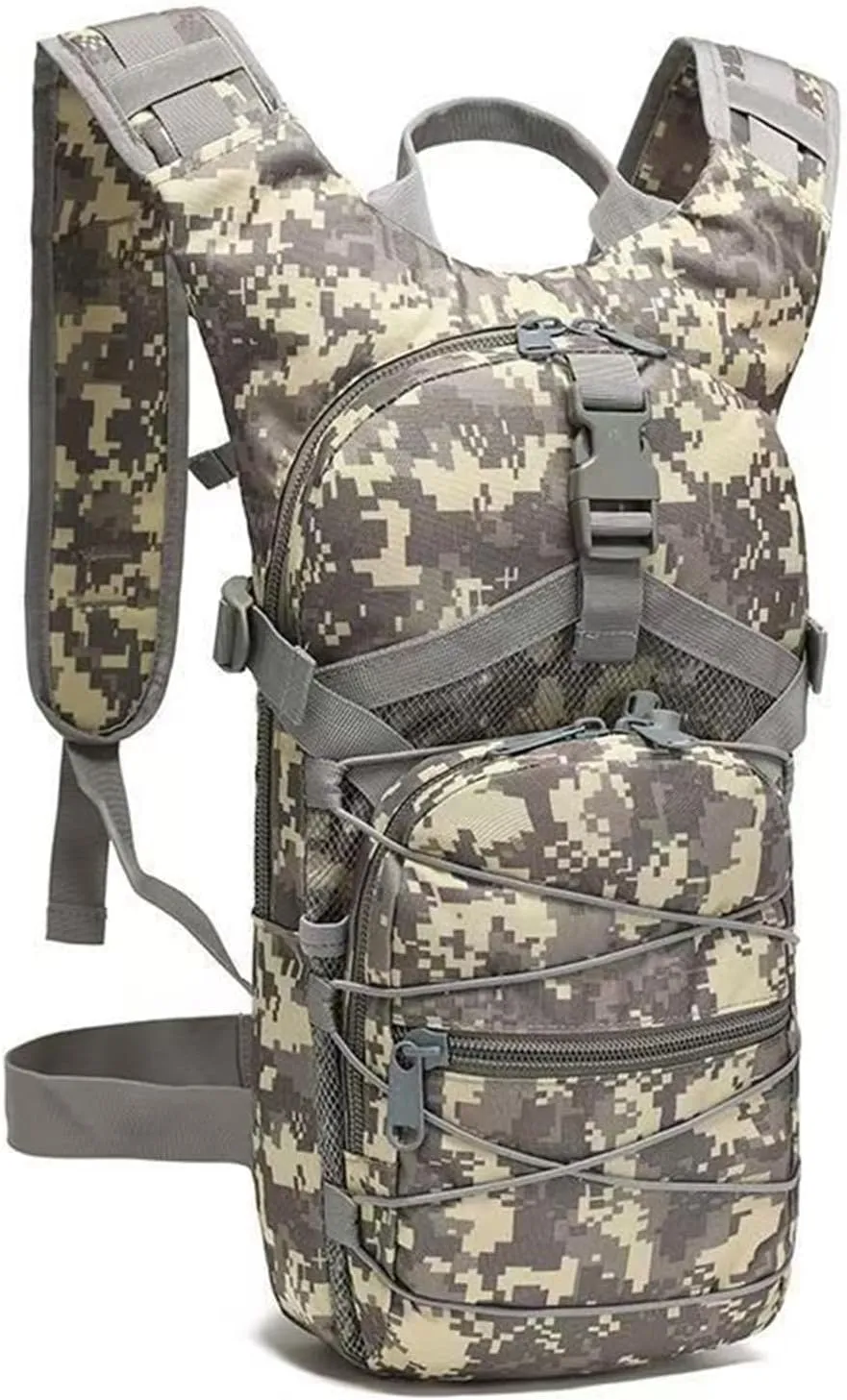 Military Molle Tactical Backpack, 15L Small Capacity Army Backpack for Hiking Cycling Camping Mountaineering Fishing Hunting Climbing Trekking Travel Sports