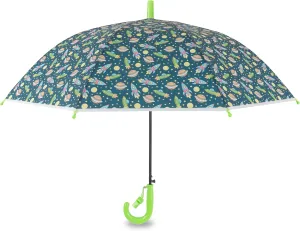 Mindset Kids Toddler Umbrella - Windproof, Portable with Fun Prints | Opaque & Clear Bubble Design | Ergonomic Handle for Boys & Girls 3-10