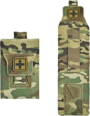 Mini IFAK Micro Trauma Pouch | Compact Empty EDC First Aid Organizer | Portable Stop Bleeding Supplies Pouch for Medic Gear & Survival Kits