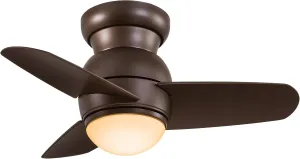 MINKA-AIRE F510L-ORB Spacesaver 26 Inch Small Ceiling Fan with Integrated 15W LED Light in Oil Rubbed Bronze Finish