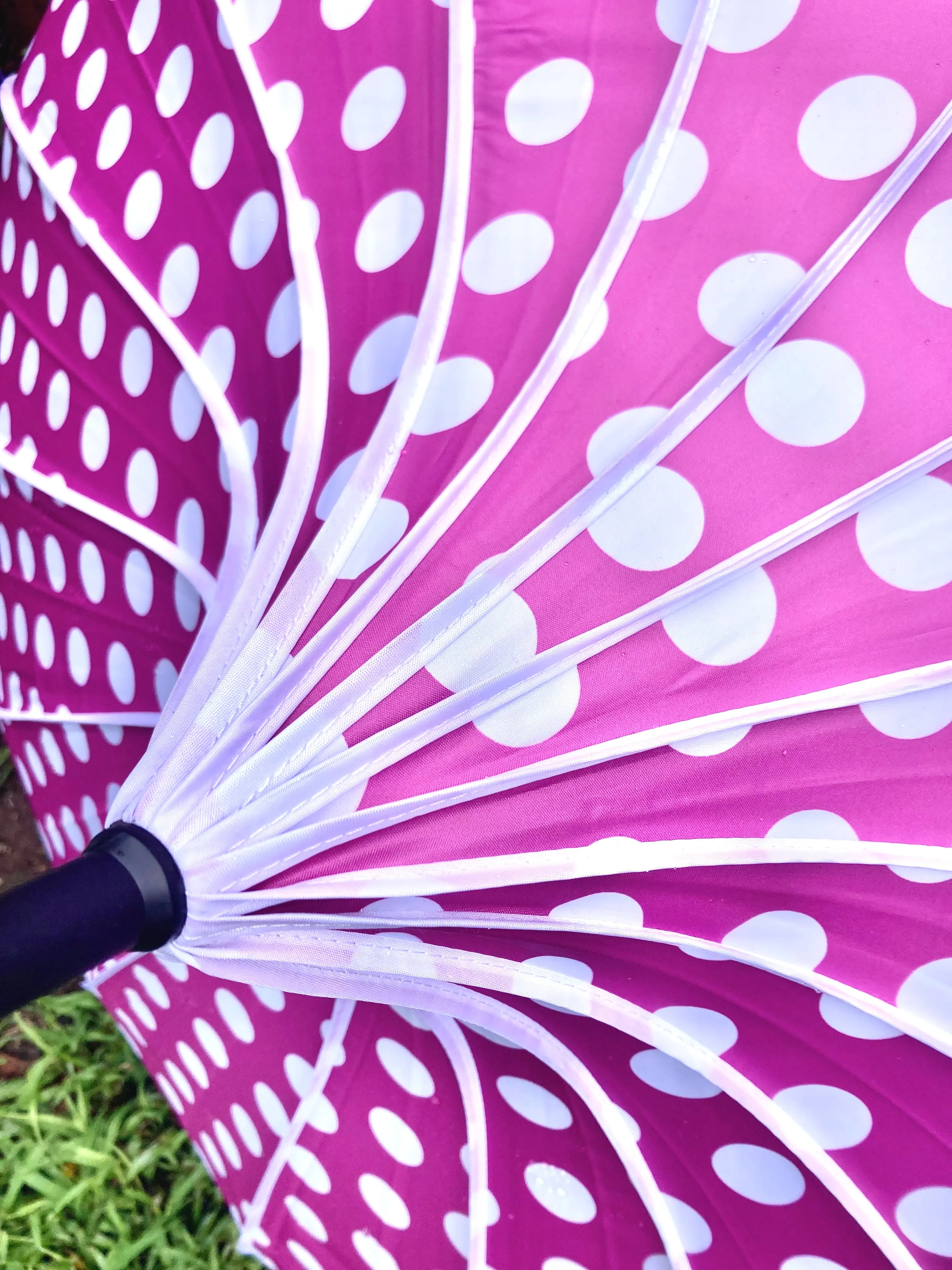Miss Polka Pink Pagoda Umbrella | Blackout and Anti-UV