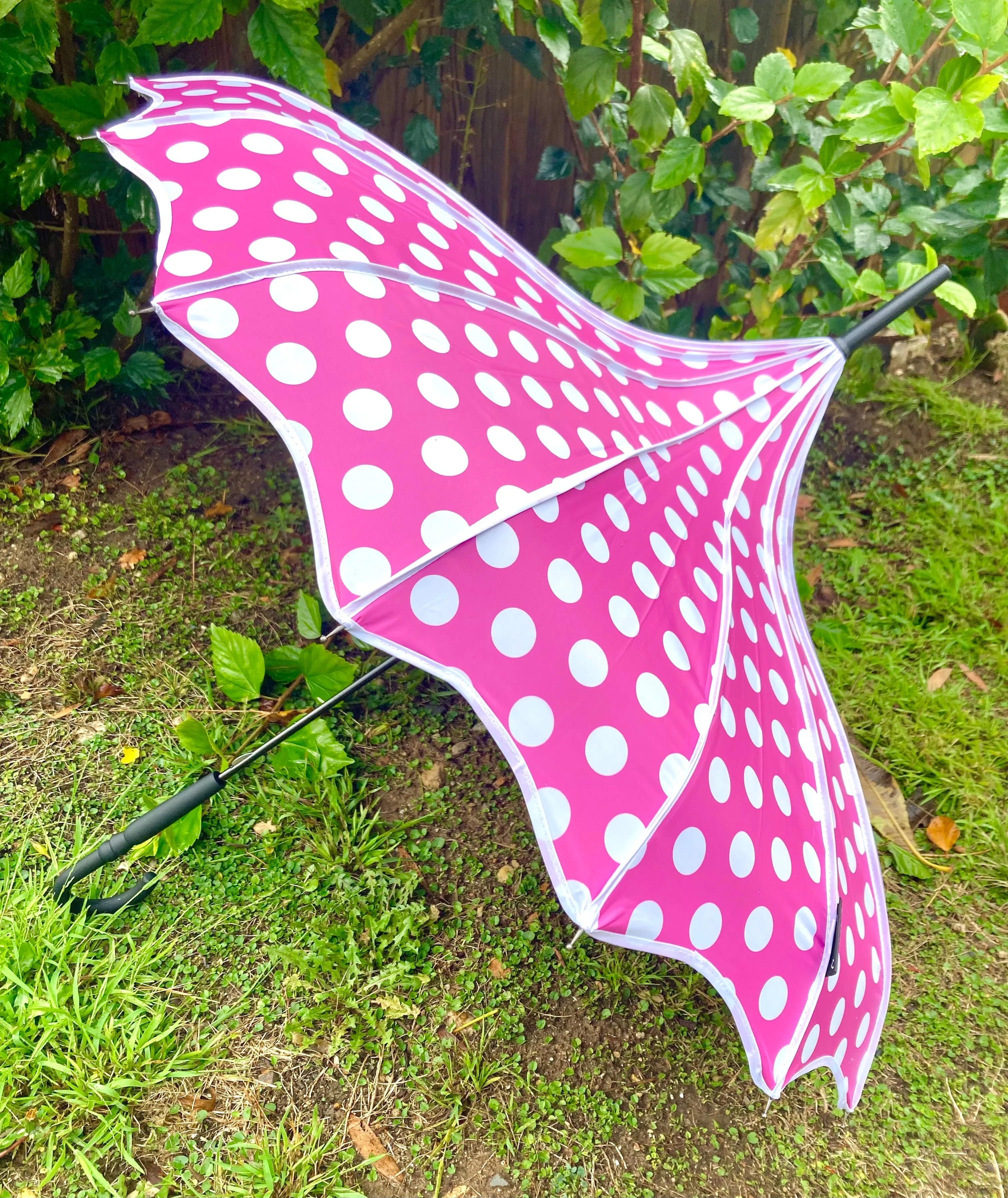 Miss Polka Pink Pagoda Umbrella | Blackout and Anti-UV