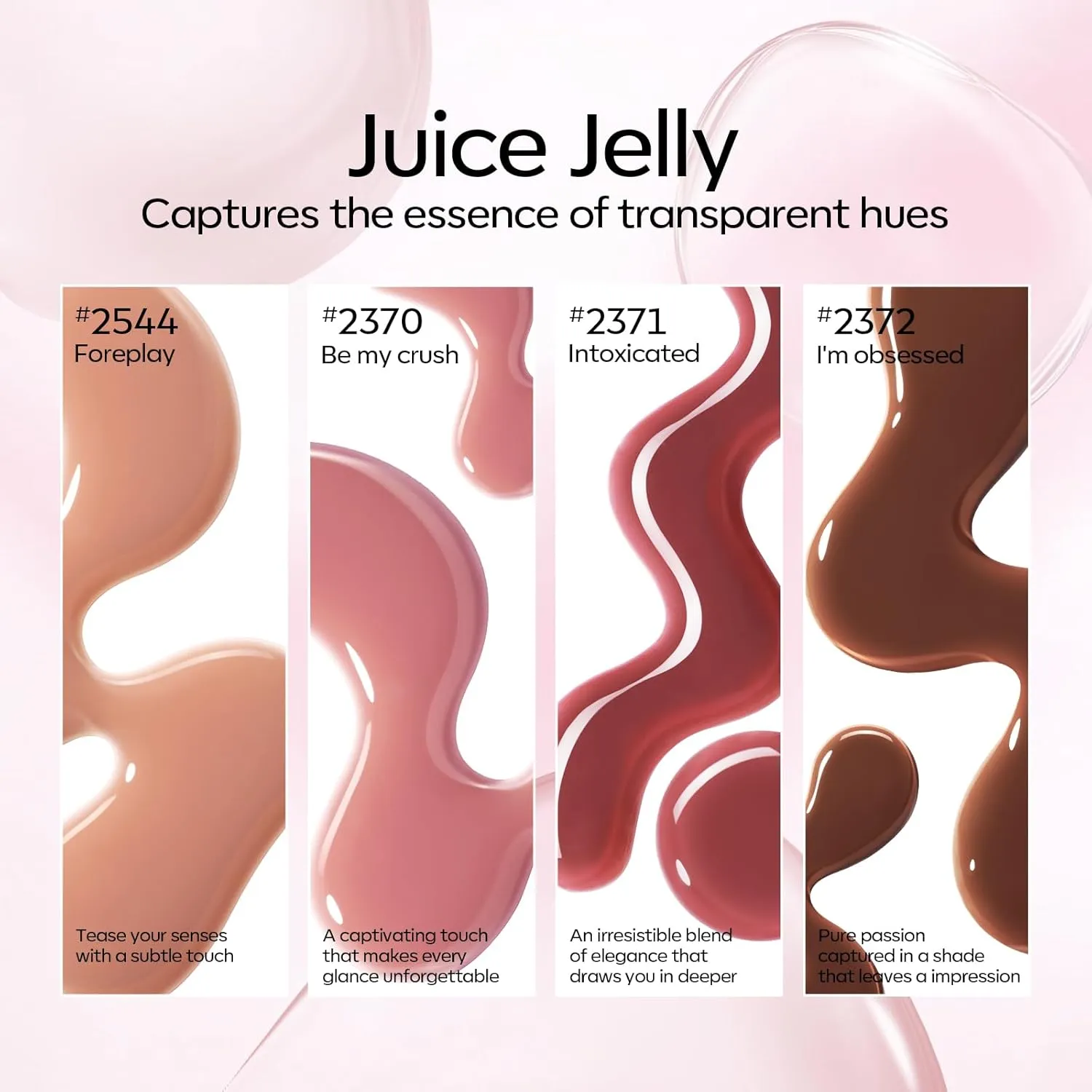 Modelones Jelly Gel Nail Polish Kit with U V Light, Sheer Pink Nude Red Manicure Set with Base Top Coat Pearl Chrome Powder 4 Colors Spring Gel Mini Salon Nail Art Starter Gift for Women Girls