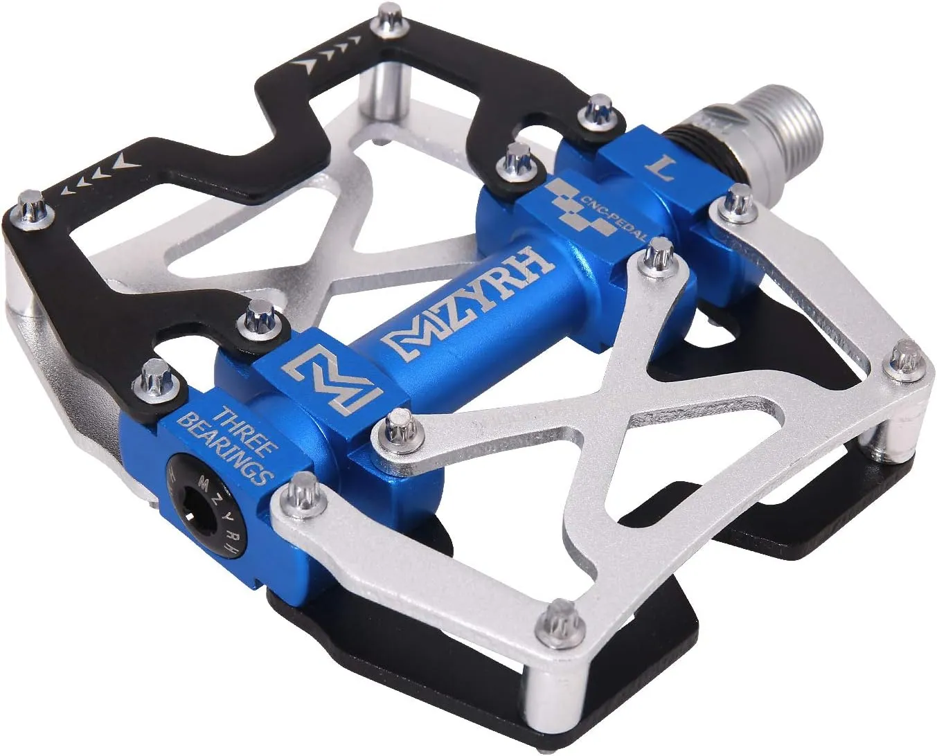 Mountain Bike Pedals, Ultra Strong Colorful CNC Machined 9/16" Cycling Sealed 3 Bearing Pedals
