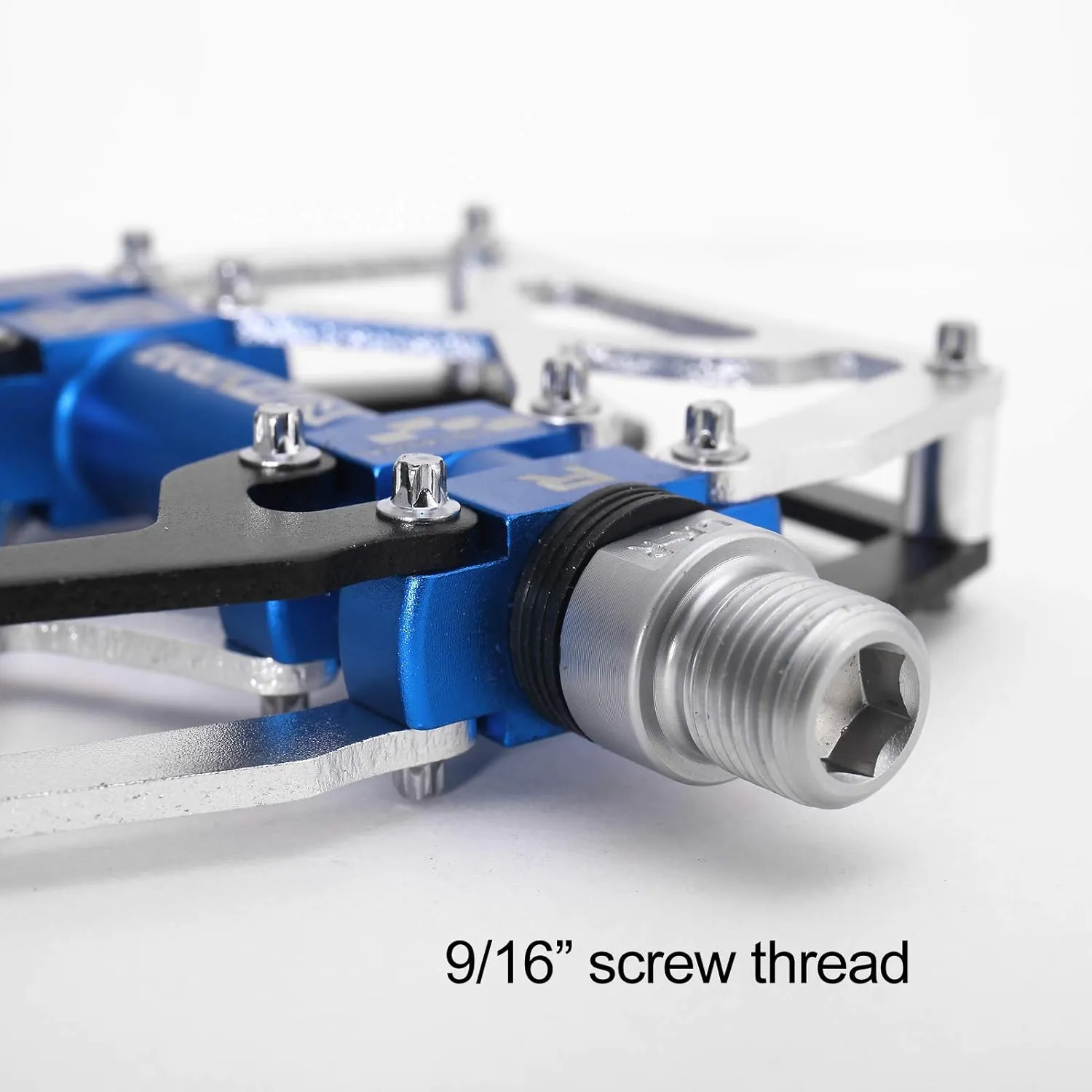 Mountain Bike Pedals, Ultra Strong Colorful CNC Machined 9/16" Cycling Sealed 3 Bearing Pedals