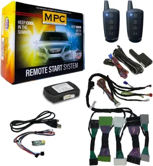 MPC Plug-n-Play Remote Start Kit Compatible with Nissan Altima 2013-2018 - Push-to-Start - Includes (2) 4-Button 2-Way Extended Range Remotes - Up to 1,500 ft - Plugin T-Harness - USA Tech Support