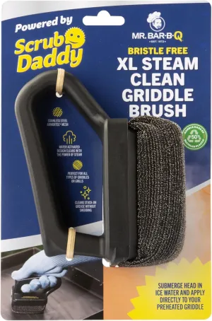 Mr. Bar-B-Q Bristle Free XL Steam Clean Griddle/Grill Brush Powered by Scrub Daddy