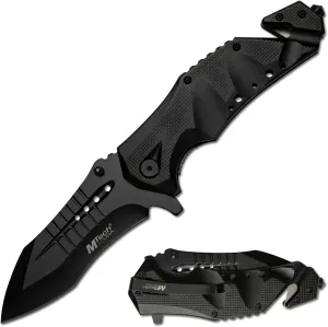 MTech USA MT-A845BK SPRING ASSISTED KNIFE, 5" Closed, Black Blade