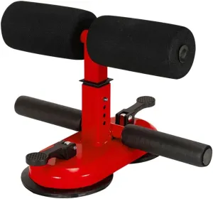 Multifunction Portable Sit Up Bar for Floor, Sit-Up Assistant Device 2 Strong Suction Cups for Home Work or Travel (Color : Red)