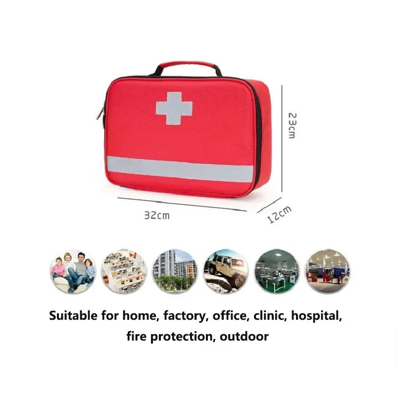 Multifunction Waterproof Home First Aid Kit Bag (Home, Office, Hospital)