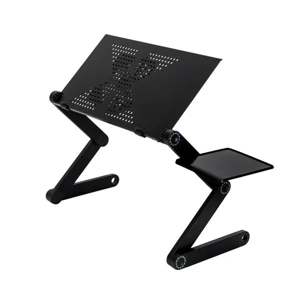 Multifunctional Portable Folding Table with Fan & Mouse Plate