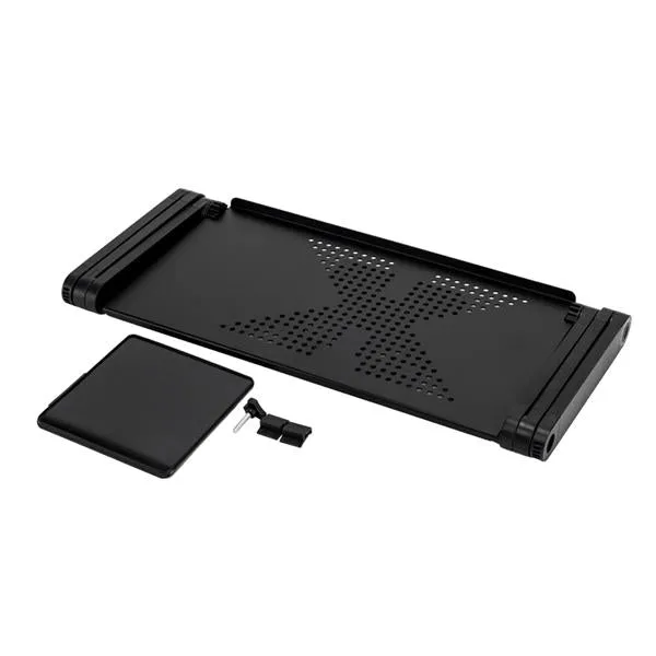 Multifunctional Portable Folding Table with Fan & Mouse Plate