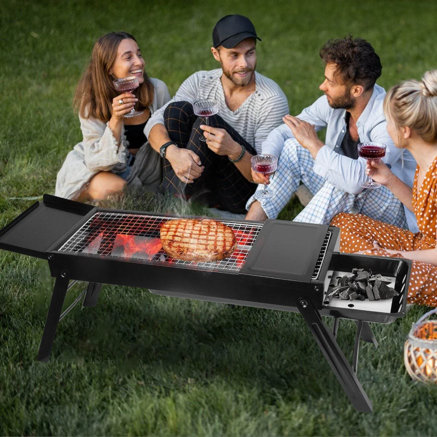 Must-have item Grill Stainless Exclusive event Steel Charcoal Folding