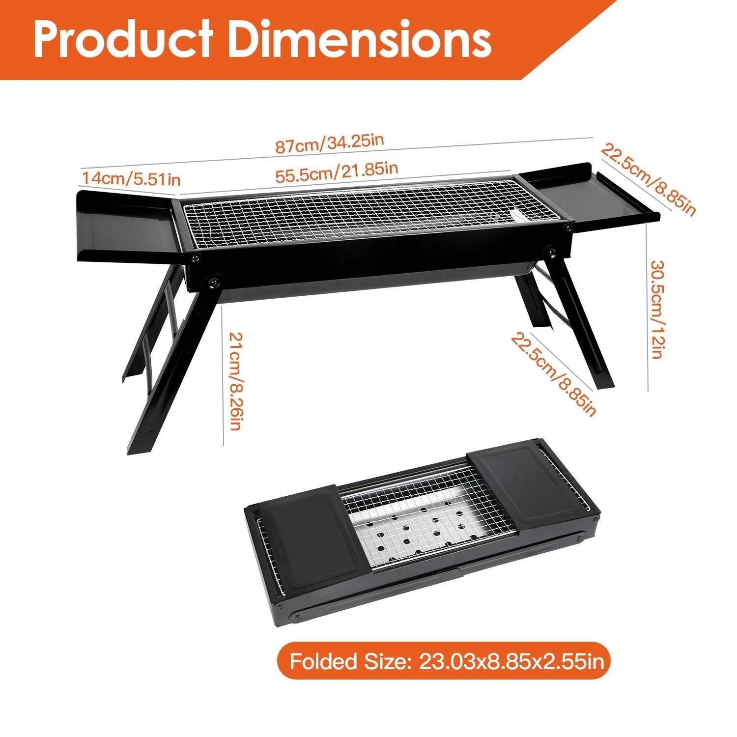 Must-have item Grill Stainless Exclusive event Steel Charcoal Folding