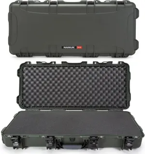 NANUK 985 Hard Case 40” with Wheels & Customizable Foam Insert, IP67 Waterproof & Crushproof, Rugged Construction for Ultimate Protection, Made in North America – (39.7” x 17.3” x 6.6”)