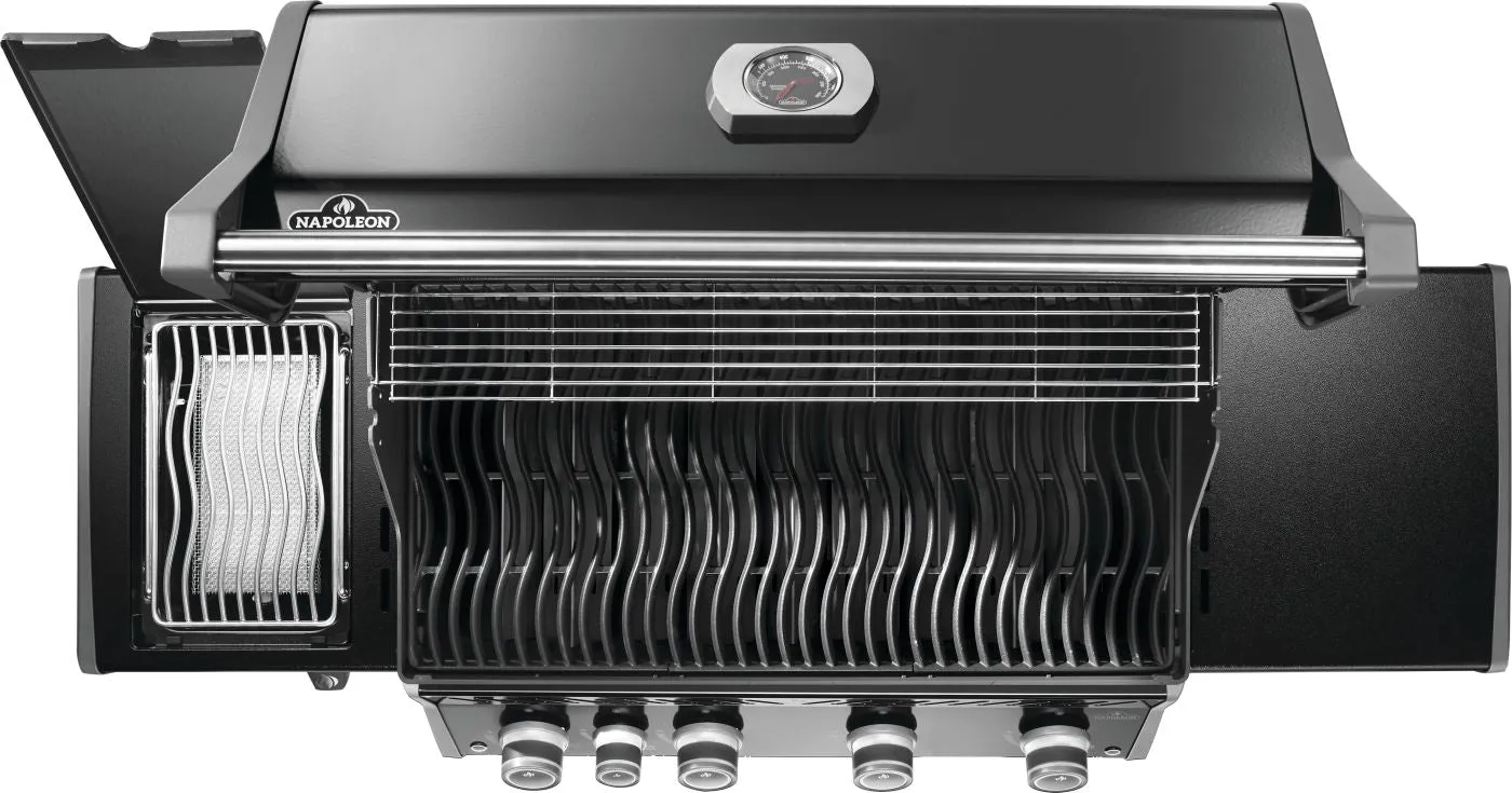 Napoleon Rogue® PRO 525 Propane Gas Grill with Infrared Side Burner, Black - RP525SIBPK-2